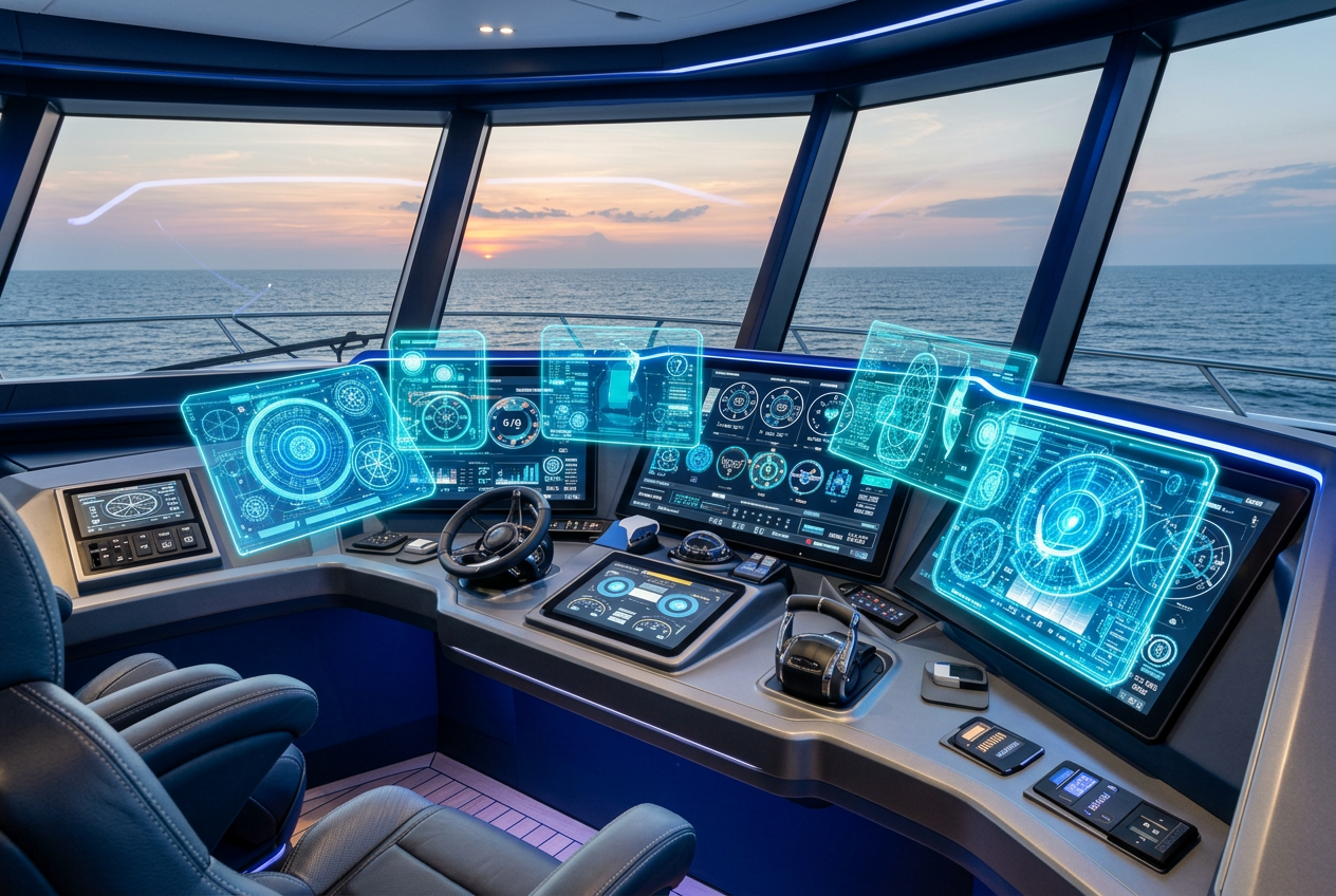 Puente de mando con interfaces de IA